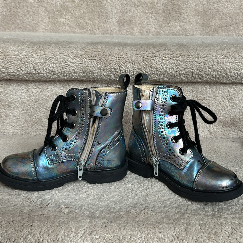 Boots by Naturino for girls size 26 EU - 9.5 US ;16.2cm closure Zipper and laces - Picture 3 of 14